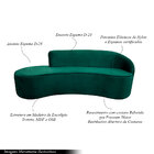 Sofá Decorativo 3 Lugares 210cm Abby Encosto Direito Curvo Ve