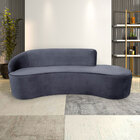 Sofá Decorativo 3 Lugares 210cm Abby Encosto Esquerdo Curvo V