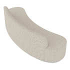 Sofá Decorativo 3 Lugares 210cm Bélgica Curvo Linho Bege G15