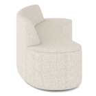 Sofá Decorativo 3 Lugares 210cm Bélgica Curvo Linho Bege G15