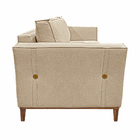 Sofá Decorativo 3 Lugares 210cm Pés Em Madeira Tarantino Linh