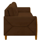 Sofá Decorativo 3 Lugares 220cm Maragogi Veludo Marrom G45 -