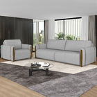 Sofá Decorativo 3 Lugares 223cm Maceió Veludo Cinza G45 - Gra