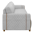 Sofá Decorativo 3 Lugares 223cm Maceió Veludo Cinza G45 - Gra