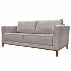 Sofá Decorativo 3 Lugares 230cm Pés Em Madeira Tarantino Linh