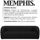 Sofa Decorativo 3 Lugares 252 cm Memphis Corano Moll
