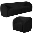 Sofá Decorativo 3 Lugares 292cm E Poltrona Meris M22 Boucle P