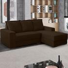 Sofa Decorativo 3 Lugares Com Chaise Alasca Veludo Vermelho S