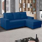 Sofa Decorativo 3 Lugares Com Chaise Alasca Veludo Vermelho S