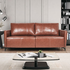 Sofá Decorativo 3 Lugares Sala De Estar 220cm Jolie Couro Con