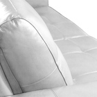 Sofá Decorativo 3 Lugares Turim 200cm Couro Branco G58 - Gran