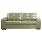 Sofá Decorativo 3 Lugares Turim 200cm Couro Fendi G58 - Gran