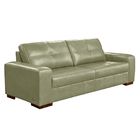 Sofá Decorativo 3 Lugares Turim 200cm Couro Fendi G58 - Gran