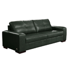 Sofá Decorativo 3 Lugares Turim 200cm Couro Verde G58 - Gran