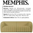 Sofa Decorativo 4 Lugares 292 Cm Memphis Boucle Moll
