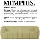 Sofa Decorativo 4 Lugares 332 Cm Memphis Boucle Moll