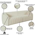 Sofá Decorativo 4 Lugares 332cm E Poltrona Meris Z32 Boucle C