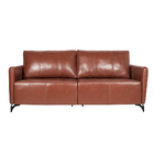 Sofá Decorativo 4 Lugares Sala De Estar 240cm Jolie Couro Con