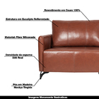 Sofá Decorativo 4 Lugares Sala De Estar 240cm Jolie Couro Con