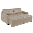 Sofá Decorativo 4 Lugares Sala De Estar 240cm Reclinável E Re