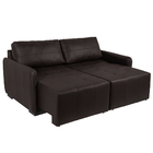 Sofá Decorativo 4 Lugares Sala De Estar 260cm Reclinável E Re