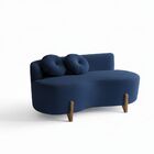 Sofá Decorativo Curvo Orgânico Living Boucle - Montanaris Dec