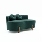 Sofá Decorativo Curvo Orgânico Living Boucle - Montanaris Dec