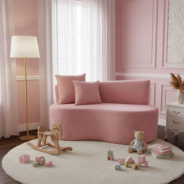 Sofá Decorativo Curvo Orgânico Nature Gaia Veludo - Montanari