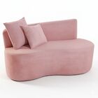 Sofá Decorativo Curvo Orgânico Nature Gaia Veludo - Montanari