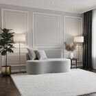 Sofá Decorativo Curvo Orgânico Nature Gaia Veludo - Montanari