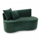 Sofá Decorativo Curvo Orgânico Nature Gaia Veludo - Montanari