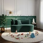 Sofá Decorativo Curvo Orgânico Nature Gaia Veludo - Montanari