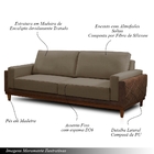 Sofá Decorativo Living 2 Lugares 200cm Lasso Veludo Castor G2