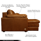 Sofá Decorativo Piece Bipartido Retrátil Sala De Estar 250cm