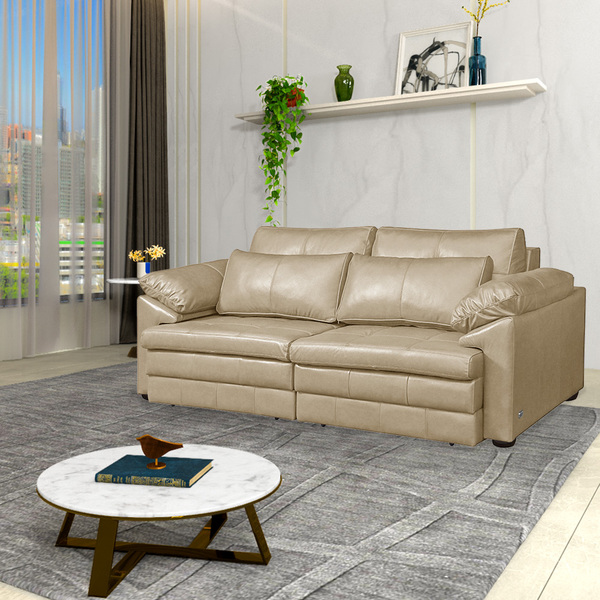 Sofá Decorativo Piece Bipartido Retrátil Sala De Estar 250cm