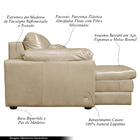 Sofá Decorativo Piece Bipartido Retrátil Sala De Estar 250cm