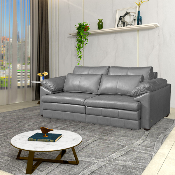 Sofá Decorativo Piece Bipartido Retrátil Sala De Estar 250cm