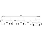 Sofá Decorativo Pierre 5 Módulos Linho Bege/noce G66 - Gran B