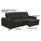 Sofá Decorativo Reclinável E Retrátil 2 Lugares Nilo 210cm Ve