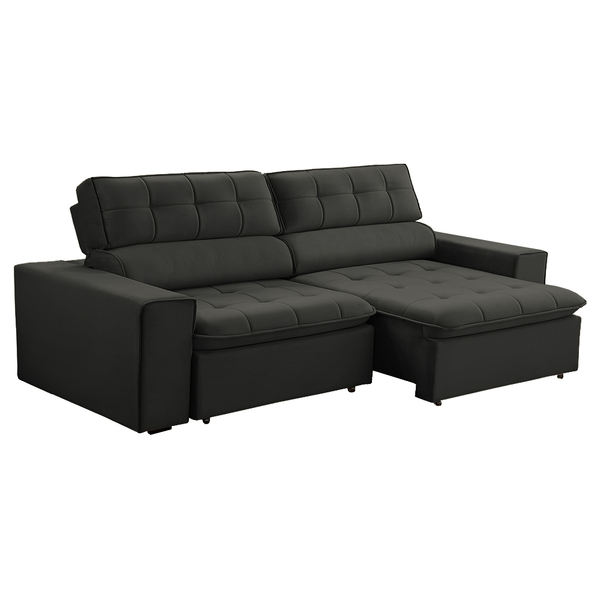 Sofá Decorativo Reclinável E Retrátil 3 Lugares Temiscira 210
