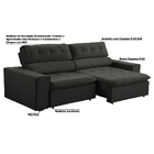 Sofá Decorativo Reclinável E Retrátil 3 Lugares Temiscira 210