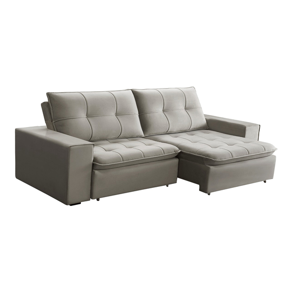 Sofá Decorativo Reclinável E Retrátil 3 Lugares Verratti 230c