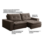 Sofá Decorativo Reclinável E Retrátil 3 Lugares Verratti 230c