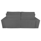 Sofá Decorativo Retrátil 2 Lugares 190cm Zeppelin Suede Cinza