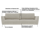 Sofá Decorativo Sala De Estar 230cm Olívia Suede Bege G52 - G