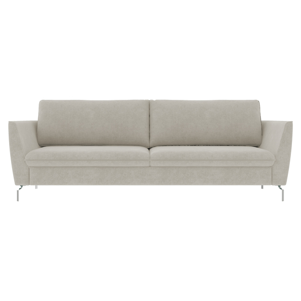 Sofá Decorativo Sala De Estar 230cm Olívia Suede Bege G52 - G