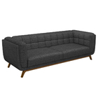 Sofá Decorativo Sala De Estar 240cm Rocket 3 Lugares Base Mad