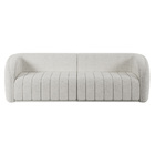 Sofá Decorativo Sala De Estar 252cm Adam 3 Lugares Boucle Bra