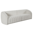 Sofá Decorativo Sala De Estar 252cm Adam 3 Lugares Boucle Bra