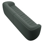 Sofá Decorativo Sala De Estar 252cm Adam 3 Lugares Veludo Cin